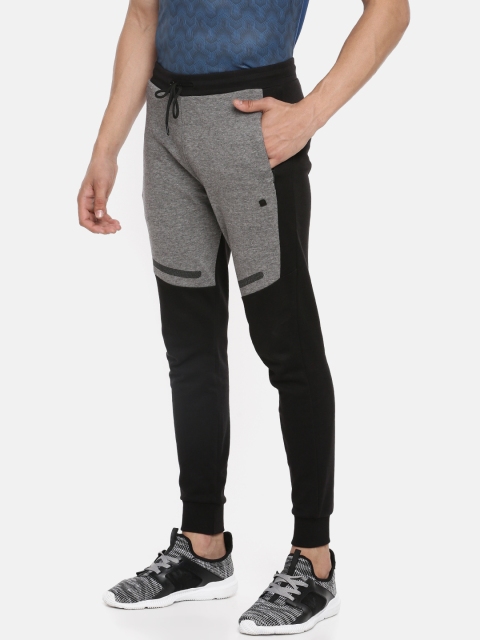 

Proline Active Men Black & Grey Colourblocked Slim Fit Recovermax Joggers