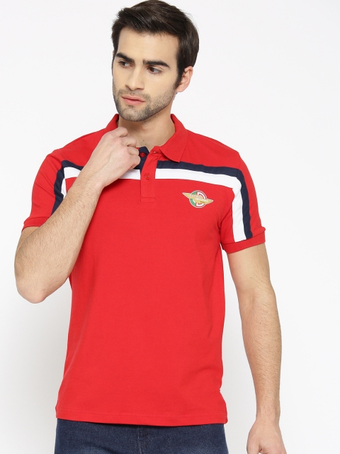 

Ducati Men Red Solid Polo Collar T-shirt