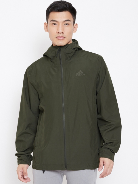 

ADIDAS Men Olive Green BSC Climaproof Outdoor Rain Jacket