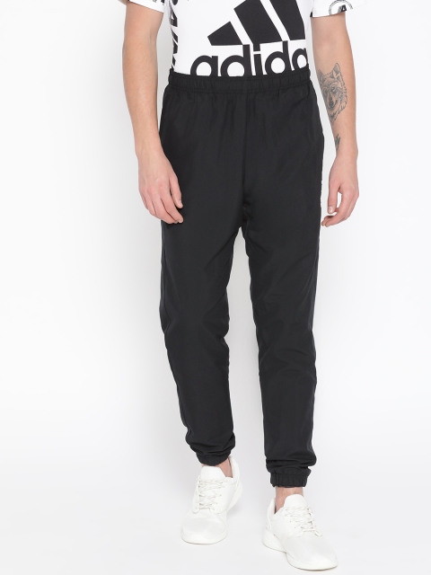 

ADIDAS Men Black Solid Essentials Plain Tapered Strandford Sustainable Joggers