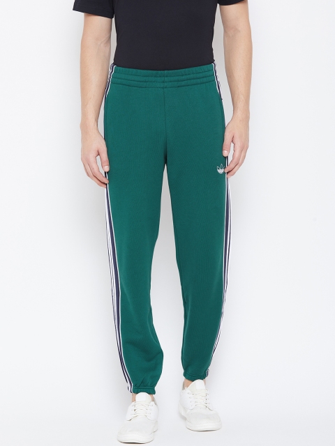 

ADIDAS Originals Men Green 3 Stripes Panel Solid Joggers