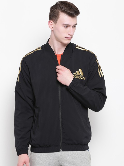 

ADIDAS Men Black Solid SID TT Woven Sporty Jacket