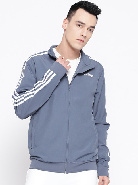 

ADIDAS Men Blue Essentials 3-Stripes Woven Track Jacket