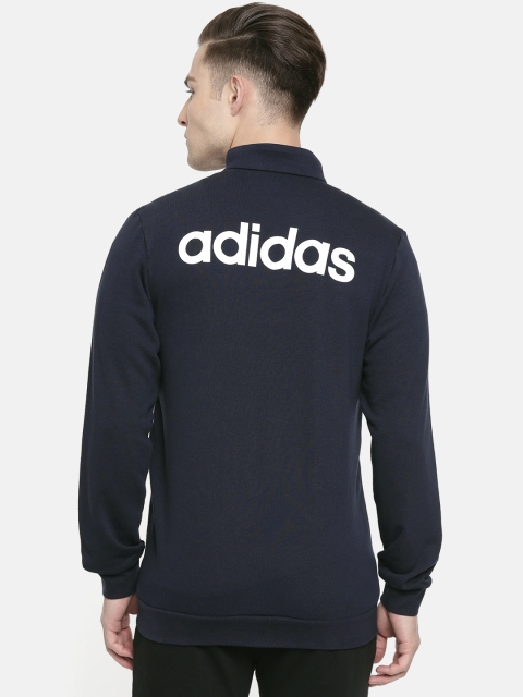 

ADIDAS Men Navy Blue Printed E LIN TT FT Sweatshirt