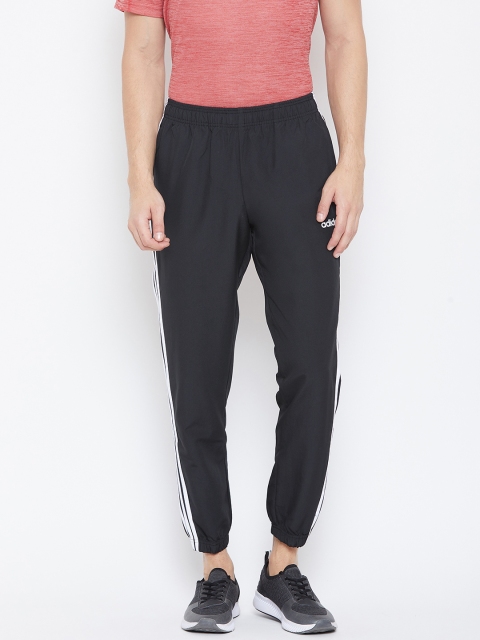 

ADIDAS Men Black Essentials 3 Stripes Wind Solid Joggers