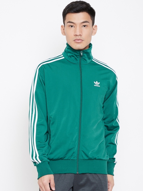 

ADIDAS Originals Men Green Solid Firebird Track Jacket