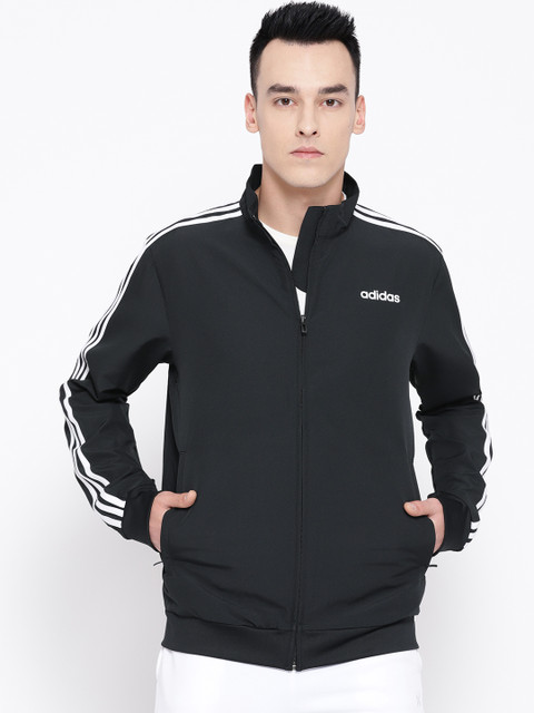 

ADIDAS Men Black Essentials 3-Stripes Woven Track Jacket