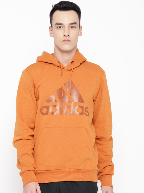 

ADIDAS Men Orange MH BOS PO FL Printed Hooded Sweatshirt