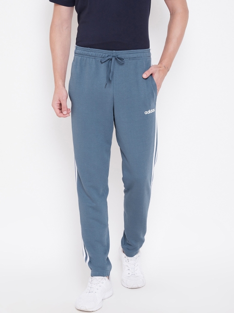 

ADIDAS Men Blue Essentials 3 Stripes French Terry Solid Track Pants