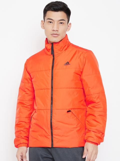 

ADIDAS Men Orange Solid BSC 3-Stripes Insulated Winter Jacket