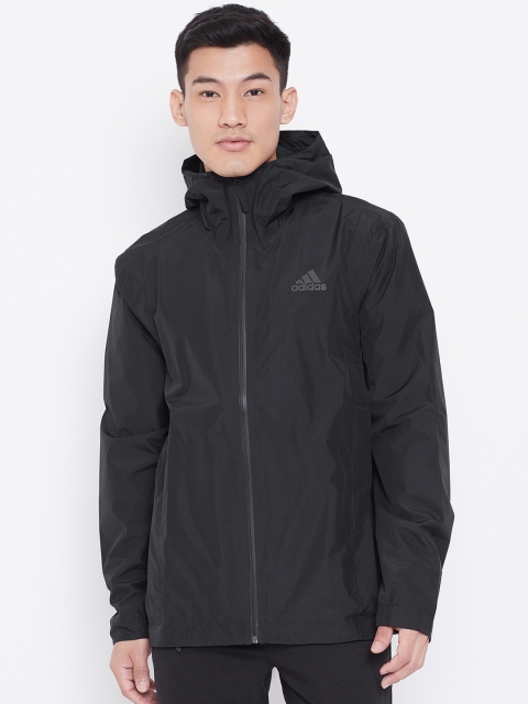 

ADIDAS Men Black Outdoor Climaproof Solid Rain Jacket