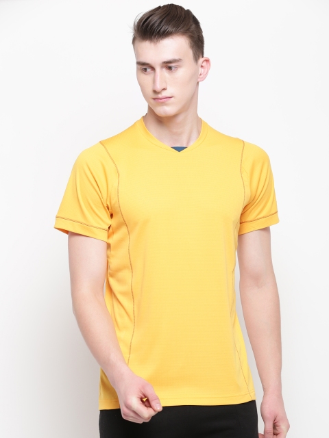 

ADIDAS Men Yellow Solid Climachill Tennis T-shirt