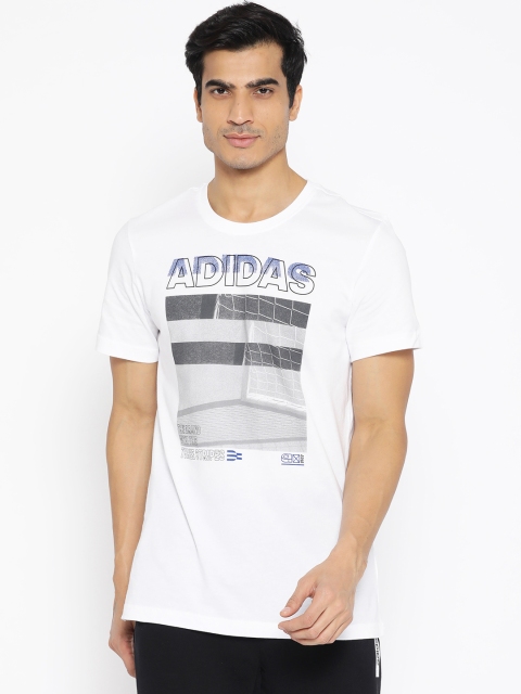 

ADIDAS Men White Printed Must Haves Photo Athletics T-shirt