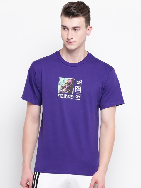 

ADIDAS Originals Men Purple Printed Rythms T-shirt