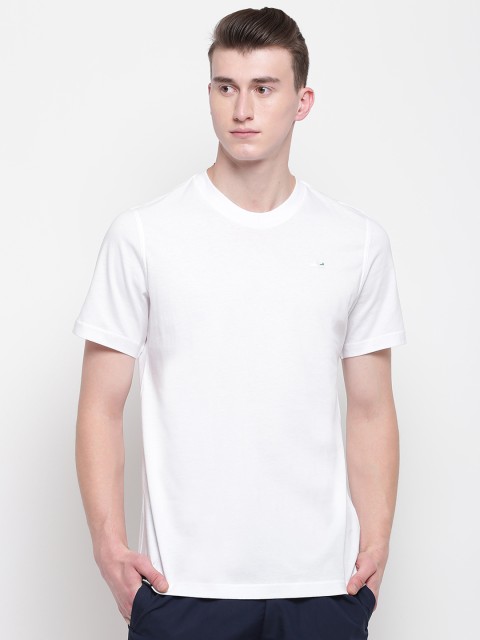 

ADIDAS Originals Men White Mini Embroidery Solid T-Shirt
