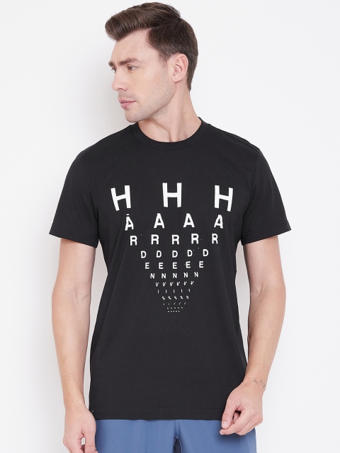 

ADIDAS Men Black & White Harden Vol. 4 Art Graphic Printed Basketball T-Shirt