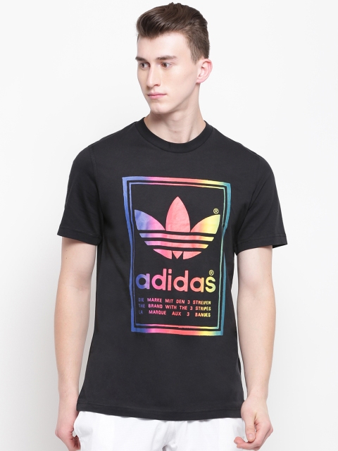

ADIDAS Originals Men Black & Red Printed Vintage T-shirt