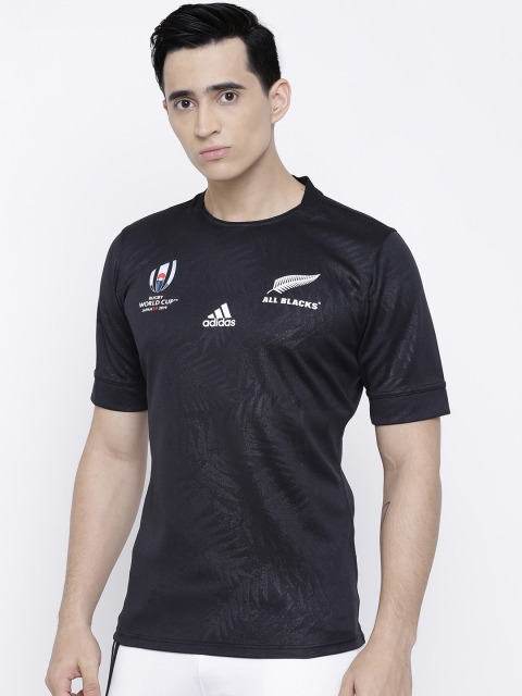 

ADIDAS Men Black AB RWC H JSY Printed T-shirt