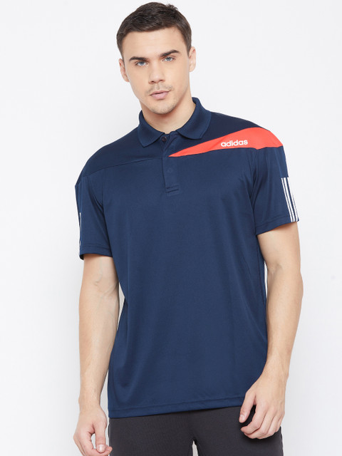 

ADIDAS Men Navy Blue Solid SMU Response Tennis T-shirt