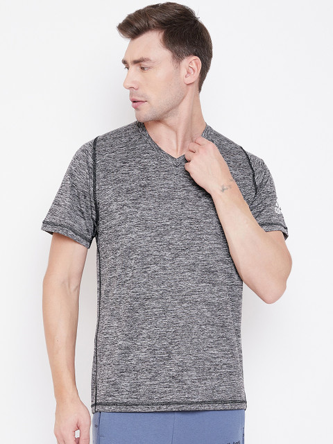 

ADIDAS Men Charcoal Grey Self Design FL_SPR X UL V H Round Neck Training T-shirt
