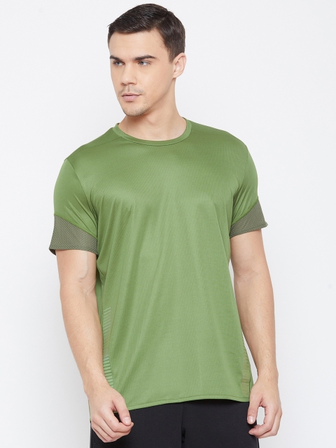 

ADIDAS Men Green Solid 25/7 Round Neck Running T-shirt