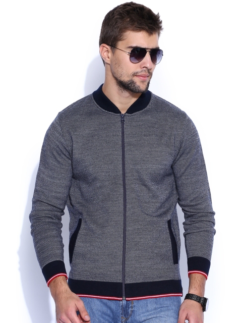 

Peter England Casuals Grey & Blue Cardigan