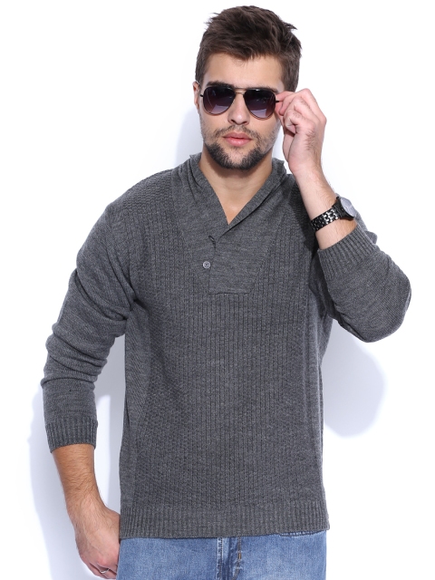 

Peter England Casuals Grey Sweater