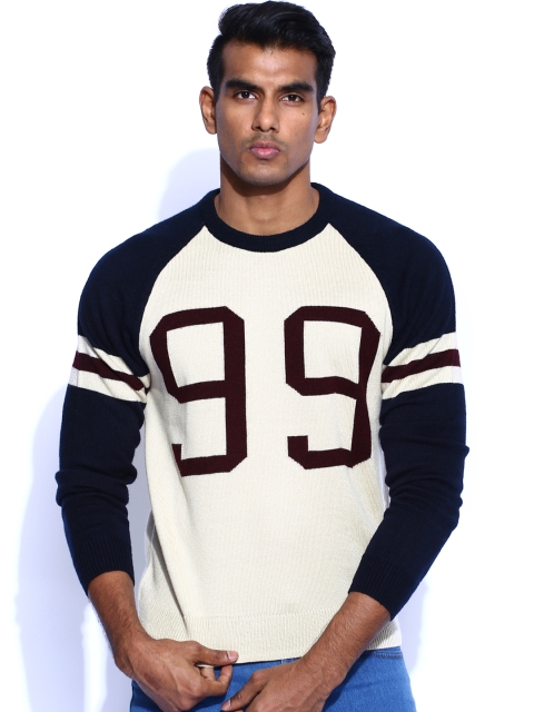 

Peter England Casuals Beige Sweater
