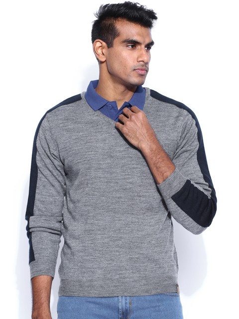 

Peter England Grey Melange Sweater