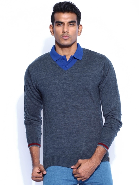 

Peter England Casuals Charcoal Grey Sweater