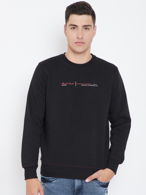 

Monte Carlo Men Black Solid Sweatshirt