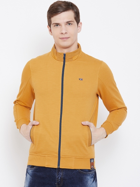 

Monte Carlo Men Mustard Yellow Solid Sweatshirt