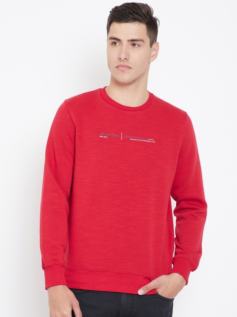 

Monte Carlo Men Red Solid Sweatshirt