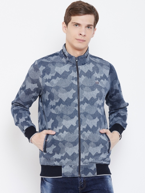 

Monte Carlo Men Navy Blue Printed Sweatshirt