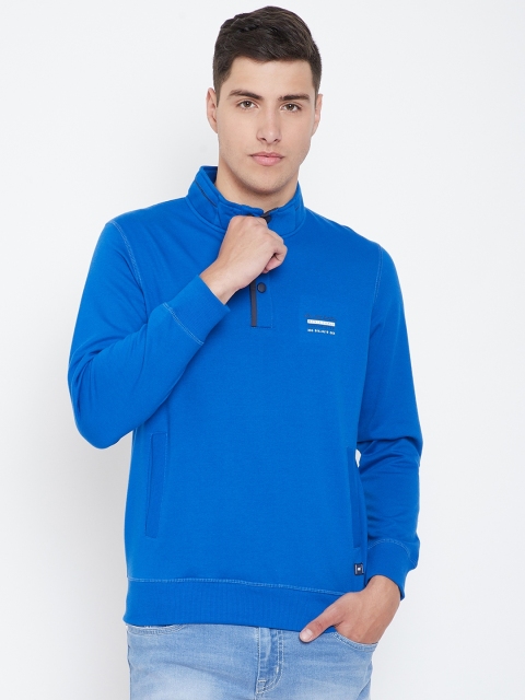 

Monte Carlo Men Blue Solid Sweatshirt