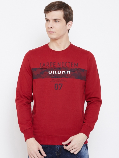

Monte Carlo Men Maroon Printed Sweatshirt