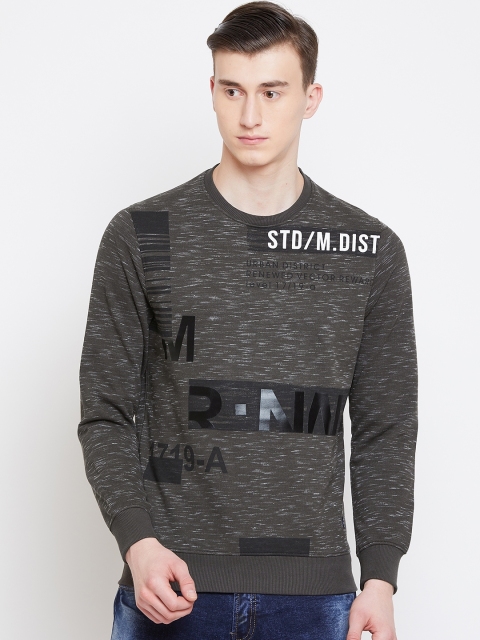 

Monte Carlo Men Charcoal Grey Printed Sweatshirt