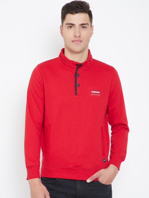 

Monte Carlo Men Red Solid Sweatshirt