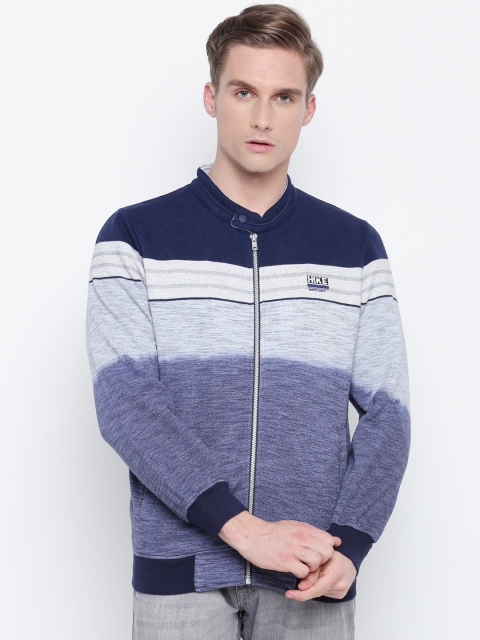 

Monte Carlo Men Blue Colourblocked Sweatshirt