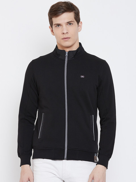 

Monte Carlo Men Black Solid Sweatshirt