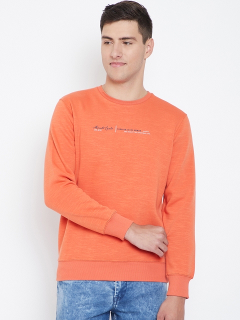 

Monte Carlo Men Orange Solid Sweatshirt