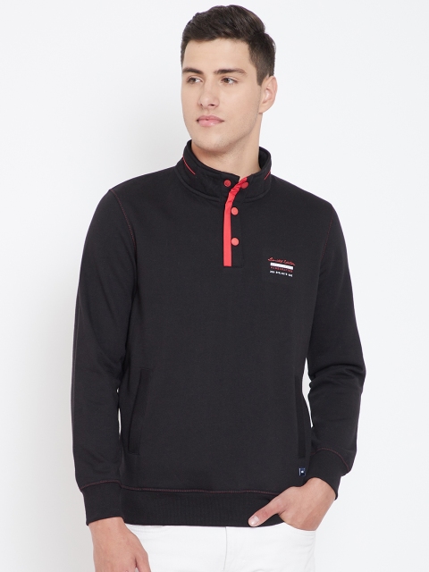 

Monte Carlo Men Black Solid Sweatshirt