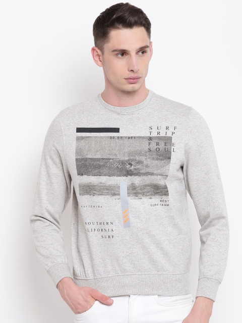 

Monte Carlo Men Grey Printed Sweatshirt