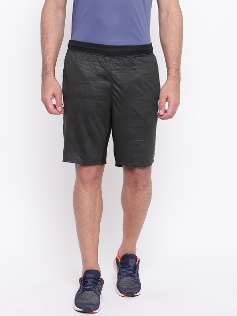 

ADIDAS Men Black & Grey Striped Winter Emb Training Shorts