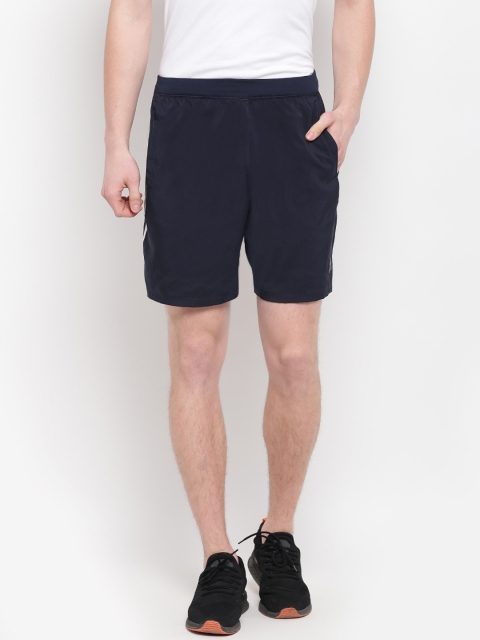 

ADIDAS Men Navy Blue Solid 4KRFT Tech Woven 3-Stripes Training Shorts