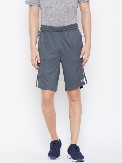 

ADIDAS Men Grey Solid D2M Knit Sports Sustainable Shorts