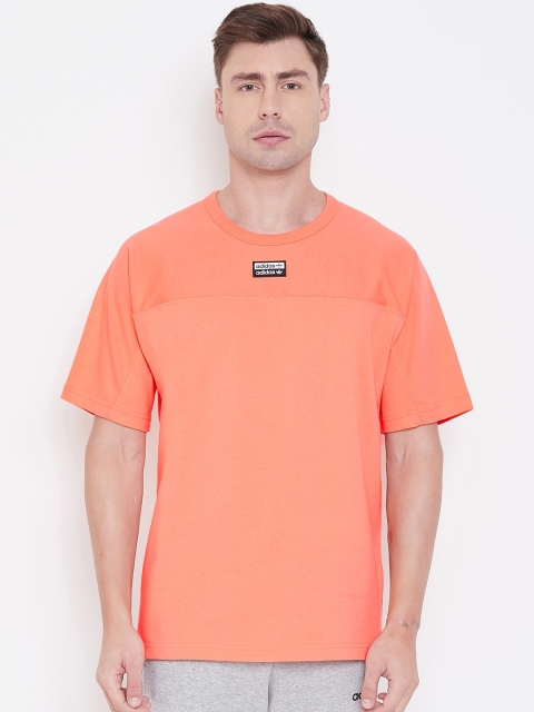 

ADIDAS Originals Men Peach-Coloured Solid R.Y.V. BLKD T-shirt