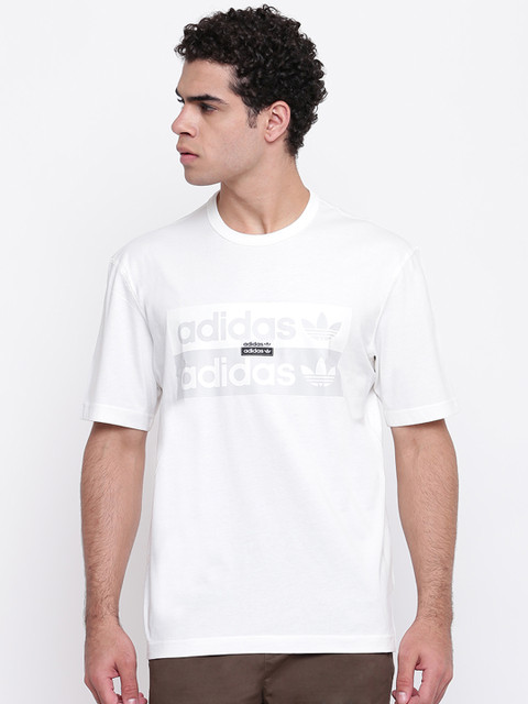 

ADIDAS Originals Men White D-R.Y.V. Printed T-shirt