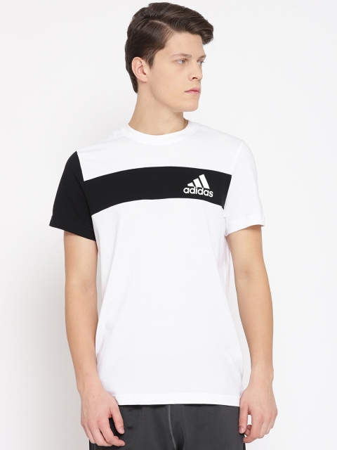 

ADIDAS Men White & Black SID BRND T-shirt