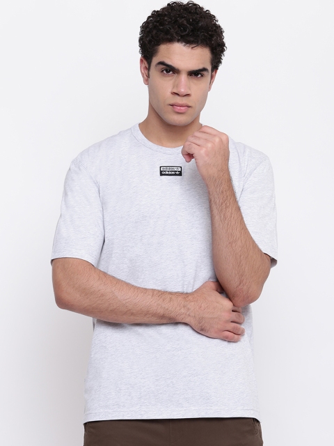 

ADIDAS Originals Men Grey Melange R.Y.V. Solid T-shirt